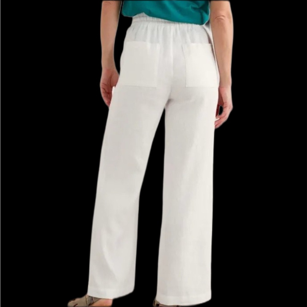 Seasalt Cornwall Tide‎ Flow White Wide Leg Trousers